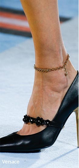 Retiazka na nohu Versace