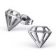 Oceľové náušnice diamant M18490-A4S
