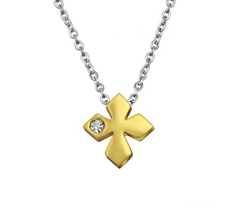Oceľový náhrdeľník Kríž M30035-A4S