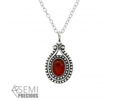 Stříbrný náhrdelník Onyx M31112-A4S