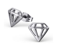 Oceľové náušnice diamant M18490-A4S
