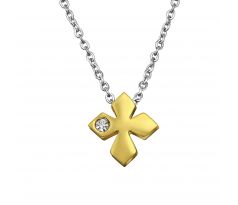 Oceľový náhrdeľník Kríž M30035-A4S