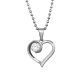Oceľový náhrdeľník Srdce  M34736-A4S
