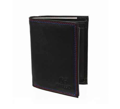 Čierna pánska kožená peňaženka v krabičke GROSSO