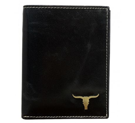 Kožená čierna pánska peňaženka Buffalo WILD s RFID