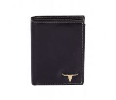 Kožená čierna pánska peňaženka Buffalo WILD RM 04 s RFID
