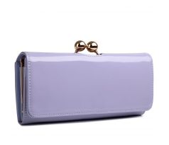 Módna dámska svetlo fialová lakovaná peňaženka Miss Lulu