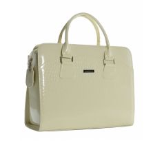 Dámska luxusná taška na notebook béžová ST01 15.6 "GROSSO