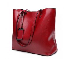 Veľká shopper taška - bordová E6710 BY