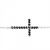 Strieborný náramok Krížik, A4S17181